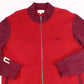 Suéter Lacoste Masculino Texturizado em Malha Colorblock com Zíper Completo Vermelho Tamanho 6