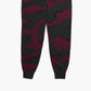 Calça de moletom camuflada bordada Live Rose da Lacoste, masculina, Berry Jam, preta, tamanho X-G