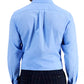 Camisa social masculina Club Room Classic Regular Fit, azul, tamanho 2, extra grande, 18 (36-37)