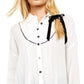 Túnica feminina Amore Amore com debrum, bege, tamanho pequeno, da Free People