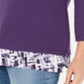 Karen Scott Blusa Feminina Estampada Roxa Tamanho Pequeno P