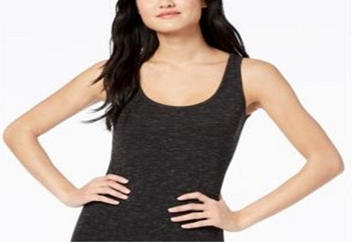 Blusa feminina Maison Jules com decote redondo e sem mangas, preta, tamanho XS