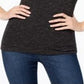 Blusa feminina Maison Jules com decote redondo e sem mangas, preta, tamanho XS