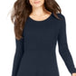 Vestido suéter canelado feminino Style &amp; Co, azul marinho, tamanho pequeno P