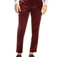 Calça masculina afunilada com frente lisa e corte reto INC International Concepts, vermelha, tamanho 36W