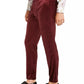 Calça masculina afunilada com frente lisa e corte reto INC International Concepts, vermelha, tamanho 36W