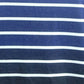 Blusa listrada feminina Karen Scott, azul, tamanho pequeno e pequeno