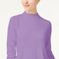 Karen Scott Suéter Feminino Gola Falsa Roxo Tamanho Pequeno G