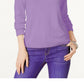 Karen Scott Suéter Feminino Gola Falsa Roxo Tamanho Pequeno G