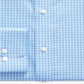 Camisa social masculina Ralph Lauren Slim Fit xadrez azul, sem passar, tamanho 15x32-33