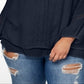 Blusa feminina plus size com bainha em camadas, azul, tamanho 2X, da Style &amp; Co