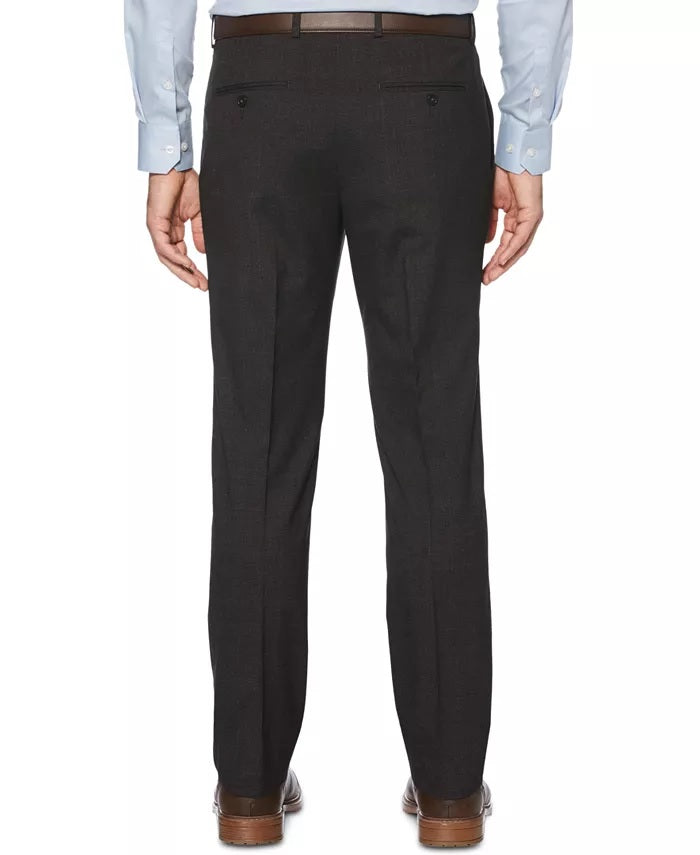Calça social masculina Perry Ellis Portfolio Slim Fit xadrez tonal, tamanho 31x30, vermelha