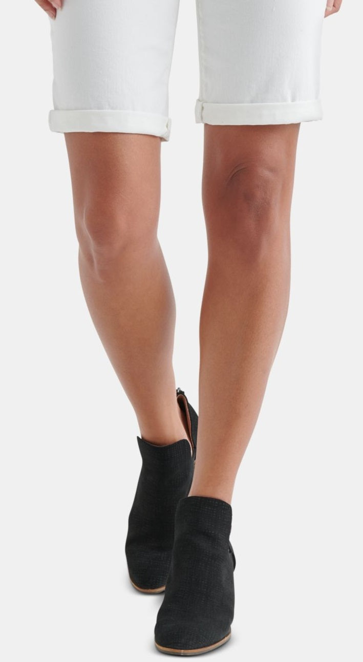 Shorts jeans feminino Lucky Brand com punho, branco, tamanho 29