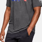 Camiseta masculina Under Armour Freedom Tactical Graphic, cinza, tamanho M
