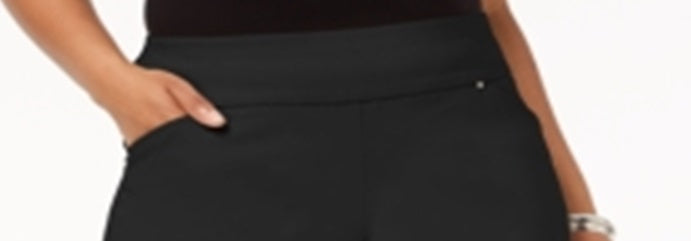 Shorts Plus Size Feminino INC International Concepts Preto Tamanho 28W