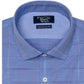 Camisa masculina Penguin Heritage Slim Fit com gola aberta, azul, tamanho 17 32/33