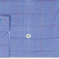 Camisa masculina Penguin Heritage Slim Fit com gola aberta, azul, tamanho 17 32/33