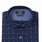 Camisa social Quiksilver Heritage Slim Fit com estampa costurada, tamanho azul, 16,5 x 32-33