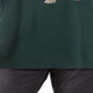 Camiseta masculina com estampa de buldogue natalino, tamanho extragrande, verde, Club Room