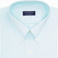 Camisa social masculina Club Room Classic/Regular Fit Stretch, resistente a rugas, lisa, Pinpoint, verde, tamanho 18/36-37