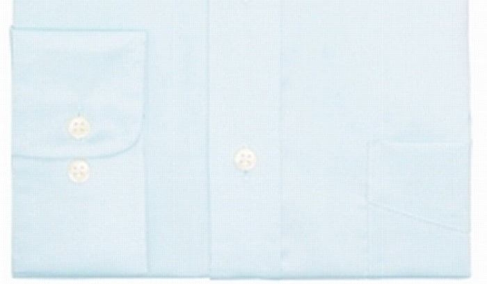 Camisa social masculina Club Room Classic/Regular Fit Stretch, resistente a rugas, lisa, Pinpoint, verde, tamanho 18/36-37