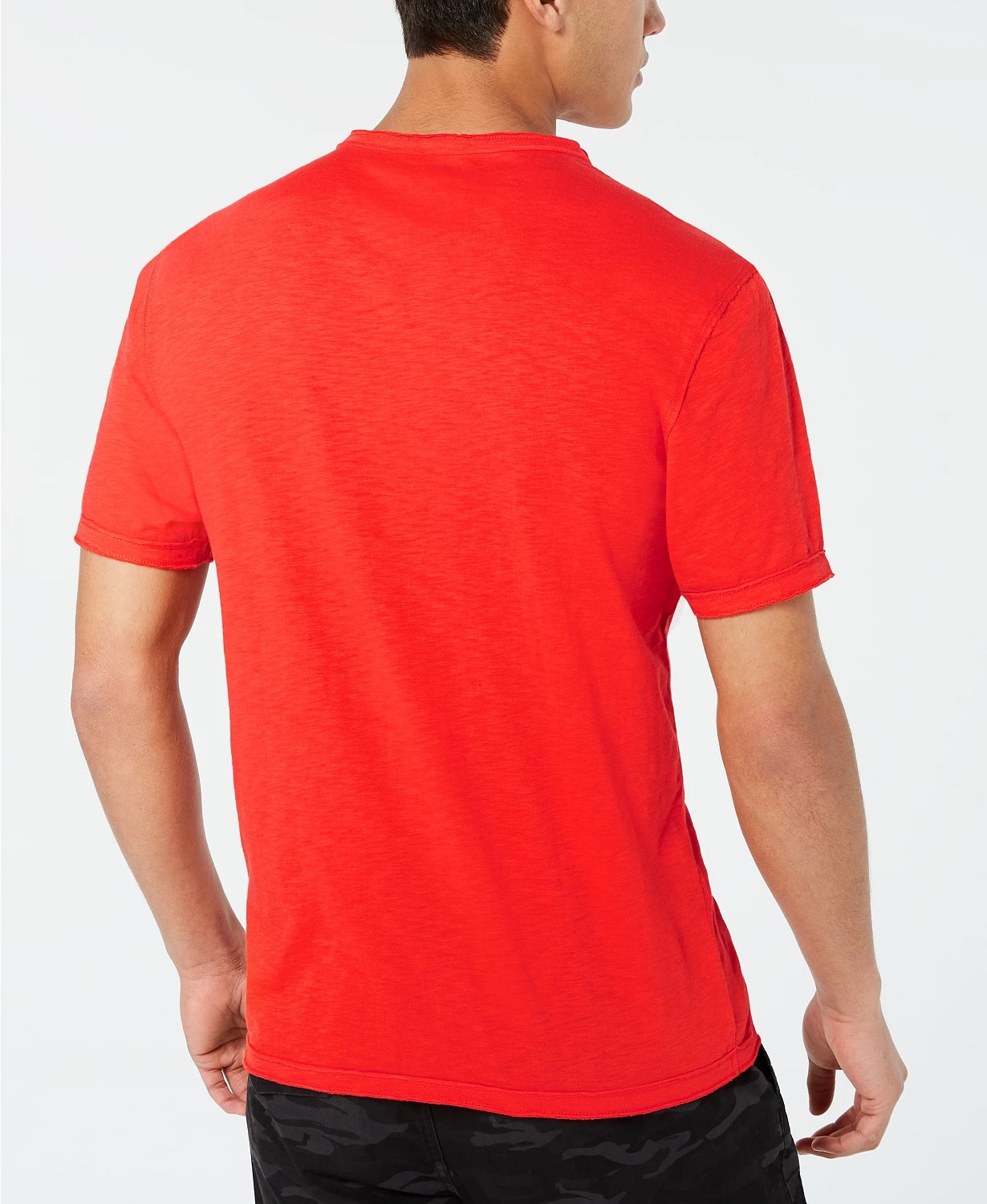 Camiseta masculina com caveira e ossos cruzados da INC International Concepts, vermelha, tamanho grande