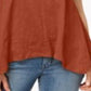Camiseta feminina estilo lenço, cobre, tamanho extrapequeno