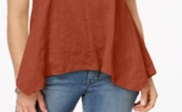 Camiseta feminina estilo lenço, cobre, tamanho extrapequeno