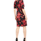 Vestido sarongue feminino pequeno com estampa floral vermelho tamanho 8P da Connected