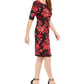 Vestido sarongue feminino pequeno com estampa floral vermelho tamanho 8P da Connected