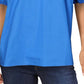 Blusa Alfani Feminina Gola V Smocked Azul Tamanho X-G