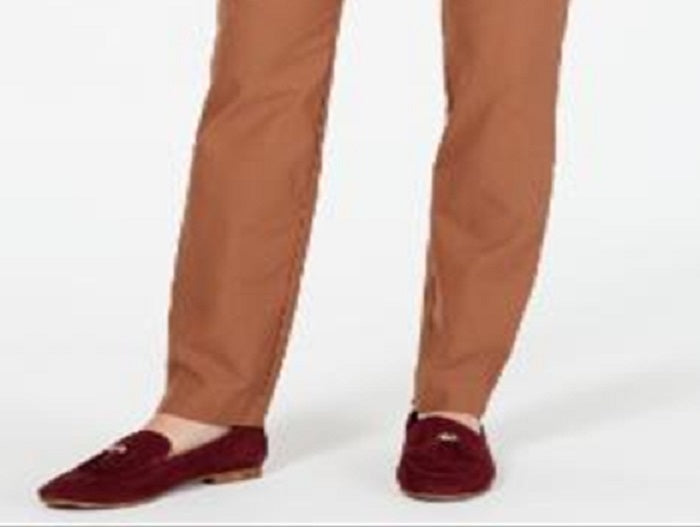 Calça feminina Charter Club Cambridge Skinny com controle de barriga, tamanho 6, cobre