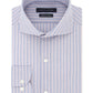 Camisa social listrada Tommy Hilfiger masculina clássica/regular fit, sem passar a ferro, Thflex, elástica, vermelha, tamanho 32-33