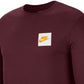 Camiseta Nike Sportswear Just Do It Manga Longa Casual para Noite, Roxa, Tamanho 2XL