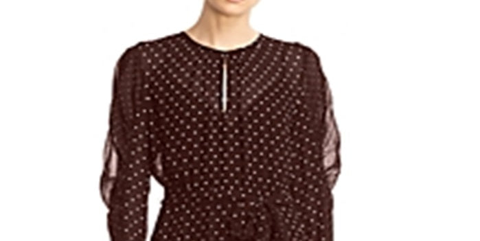 Vestido Bailey 44 Candace Feminino Manga Bufante Bolinhas Vermelho Tamanho 4