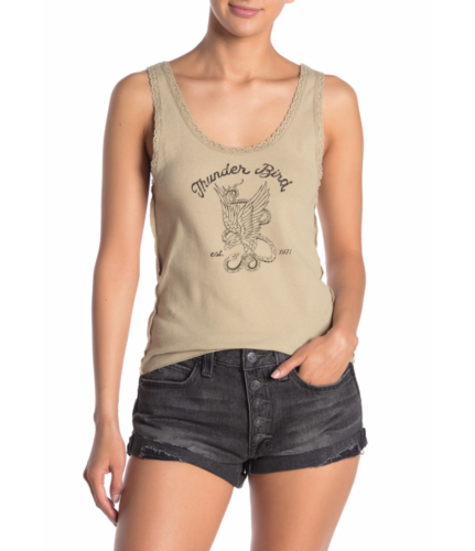 Camiseta regata feminina Eucalyptus Combo da Free People, verde, tamanho M