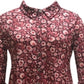 Túnica feminina com estampa floral estilo &amp; co, vinho, tamanho grande