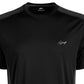 Attack Life Camiseta esportiva masculina de gola redonda e manga curta, preta, tamanho pequeno