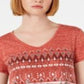 Camiseta feminina gráfica Style &amp; Co, tamanho cobre, pequena, XL