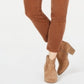 Calça de veludo cotelê com controle de barriga feminina Style &amp; Co, marrom, tamanho 10