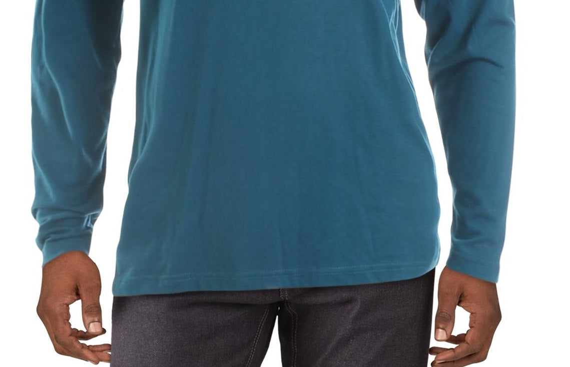 Camiseta masculina Club Room Woodie Wagon para festa de fim de ano, azul, tamanho extragrande