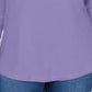 Karen Scott Top Feminino de Algodão com Acabamento em Renda Roxo Tamanho XS