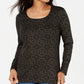 Karen Scott Top Medalhão Shimmer Feminino Preto Tamanho P
