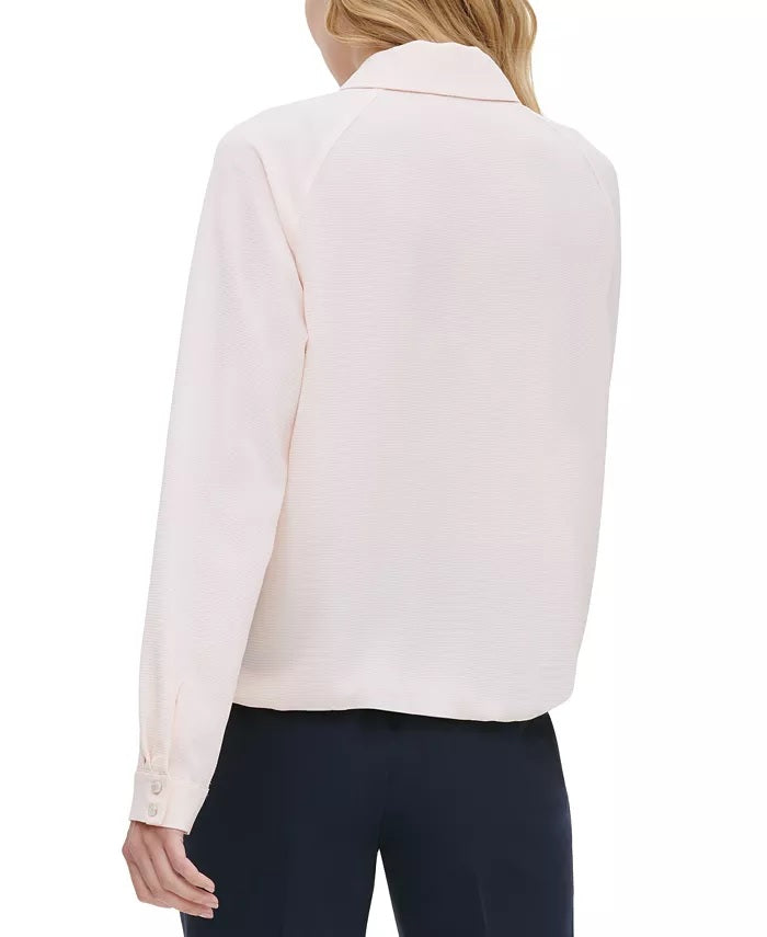 Tommy Hilfiger Blusa Feminina Gola Bolha Branca Tamanho Grande