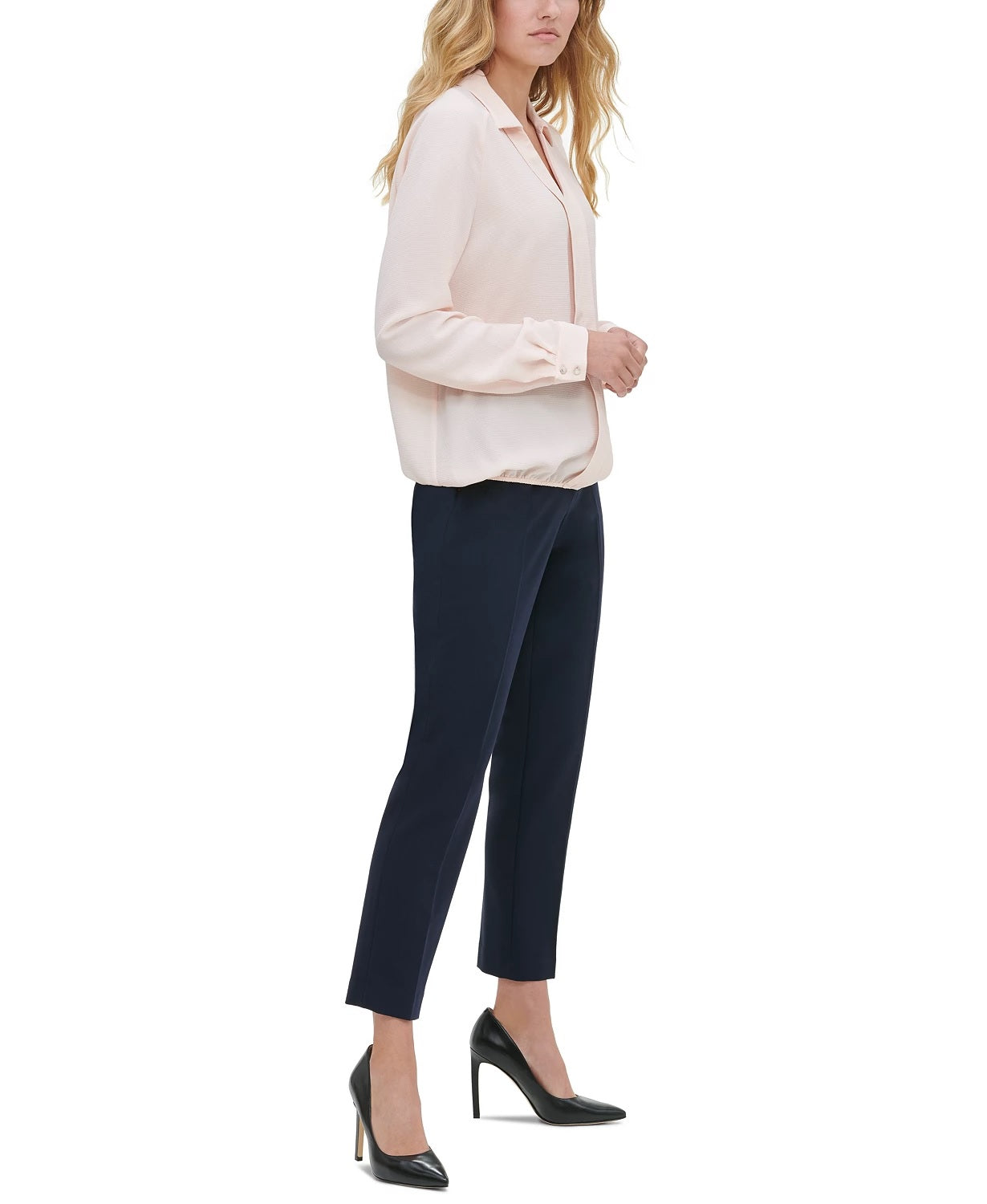 Tommy Hilfiger Blusa Feminina Gola Bolha Branca Tamanho Grande