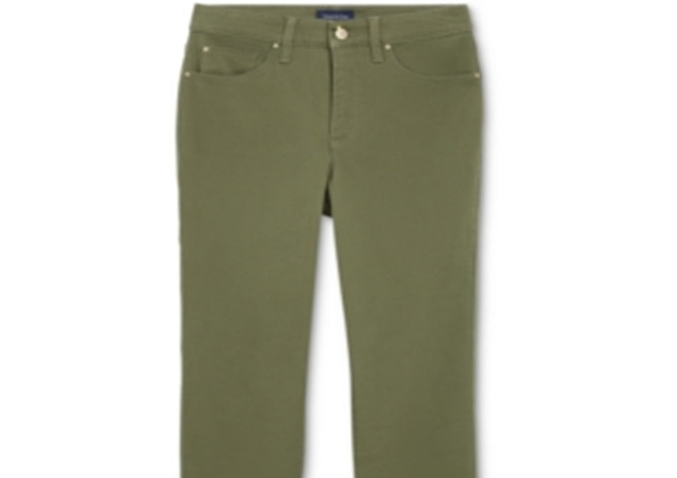 Calça curta feminina Charter Club Lexington Chino Verde Tamanho 12X28