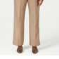 Calça feminina Karen Scott, marrom, tamanho pequeno, G