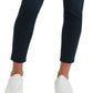 Calça jeans feminina Lucky Brand com zíper e perna reta, preta, tamanho 6/28