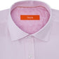 Camisa social listrada elástica de desempenho sem ferro Tallia masculina, tamanho G, rosa