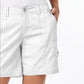 Shorts cargo feminino Style &amp; Co, branco, tamanho 16